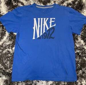 Nike Men's Blue 1972 Graphic Spellout T-Shirt